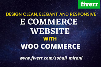 build professional and modern e commerce store with woo commerce