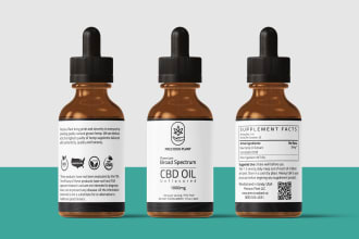 design cbd label, jar label, and cannabis label