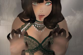 draw anime fanart and custom illustrations