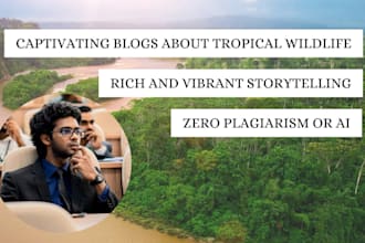 write a fascinating article on nature and wildlife