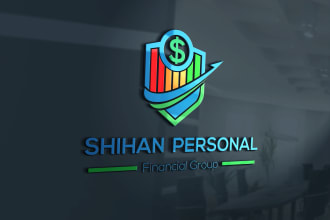 design credit repair accounting, business,financial and tax logo