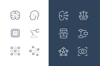design custom line icon set