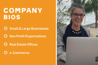 write your company bio