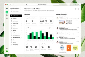 design web app, dashboard UI UX with figma