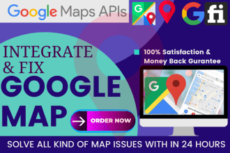 integrate and fix your google map API wordpress website store locator