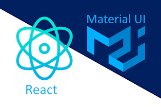 build a complete website in react js and material ui