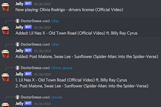 program and implement a complete discord bot