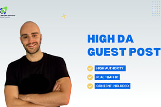 publish a high DR guest post on a blog with real traffic