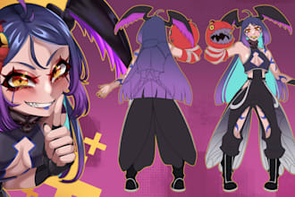 design characters or reference sheet