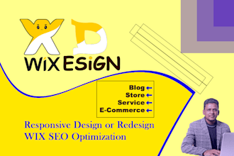 responsive wix website design or redesign with wix SEO