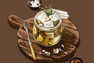 do food and drink illustration