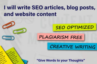 do unique SEO article writing