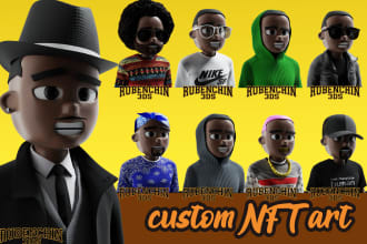 make 3d character collection for nft