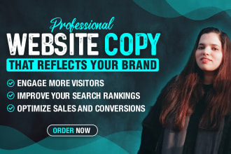 do professional sales copywriting for your sales page, landing page, and website