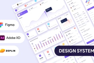 design your saas admin dashboard UI UX with a custom design system