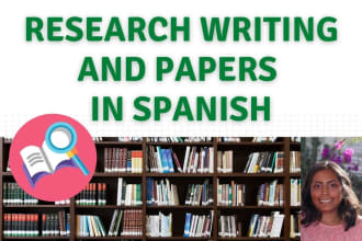 do research writing and papers in spanish