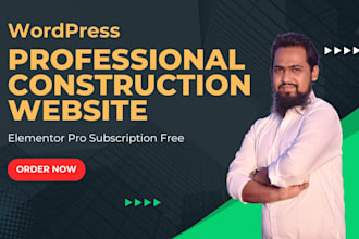 design elementor website for construction business
