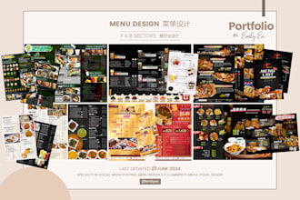 do menu design for your products and services