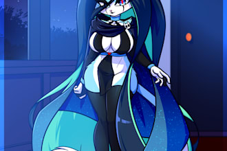 draw your furry fursona or fav furry character in full body nsfw or sfw