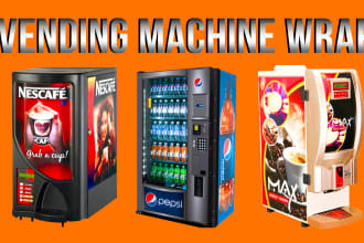 design branding vending machine wrap design atm machine wrap