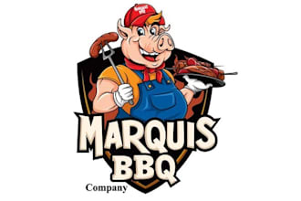 design modern BBQ logo only 15 hours