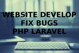 fix bugs or develop website using php laravel