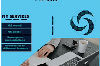 do ms word typing, excel, and power point presentations