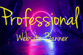 design a professional website banner, ad banner and slider