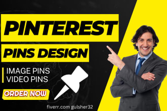 design eye catching pinterest pins for a blog post, products