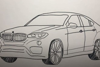 draw you a car in 24hours