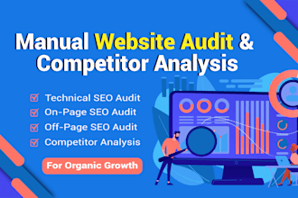 do manual website audit reports and competitor analysis