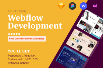 design, redesign responsive and modern website in webflow