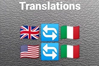 translate english to italian and vice versa