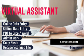 do manual typing, PDF to word, handwritten text and file conversion