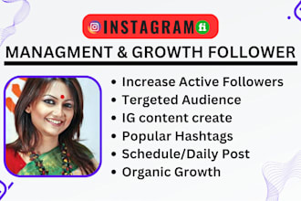 be your instagram marketing manager for organic growth