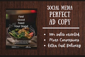 write persuasive social media ad copy for you