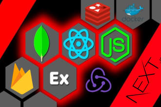 develop webapp with react js, next js, node js, firebase