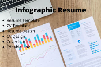 design infographic resume and cv template