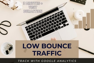 drive low bounce traffic with 3 minutes visit duration