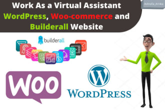 work as dedicated virtual assistant, helper, consultant in wordpress, builderall