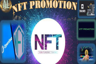 do massive nft discord promotion, opensea promotion, nft marketing