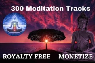 300 relaxing 1 hr meditation music royalty free business use
