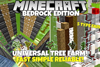 make you any farm of your liking on minecraft bedrock
