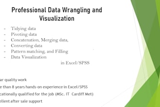 data entry, mining, analyzing and graphing