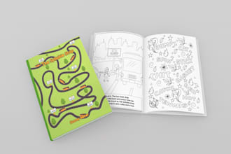 create KDP ready kids coloring book pages