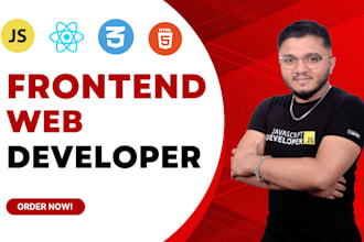 be front end web developer in react js as react js developer