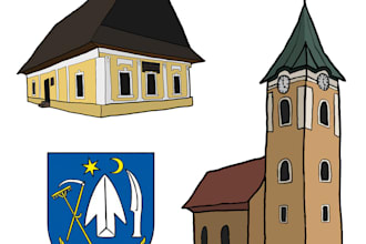 do a digital ilustration of building which you want
