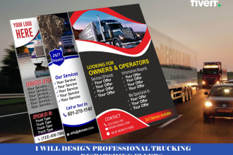 do awesome truck freight dispatching logistics flyer