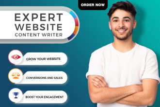 be your website content writer and copywriter