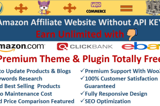 create amazon affiliate autopilot website without API key